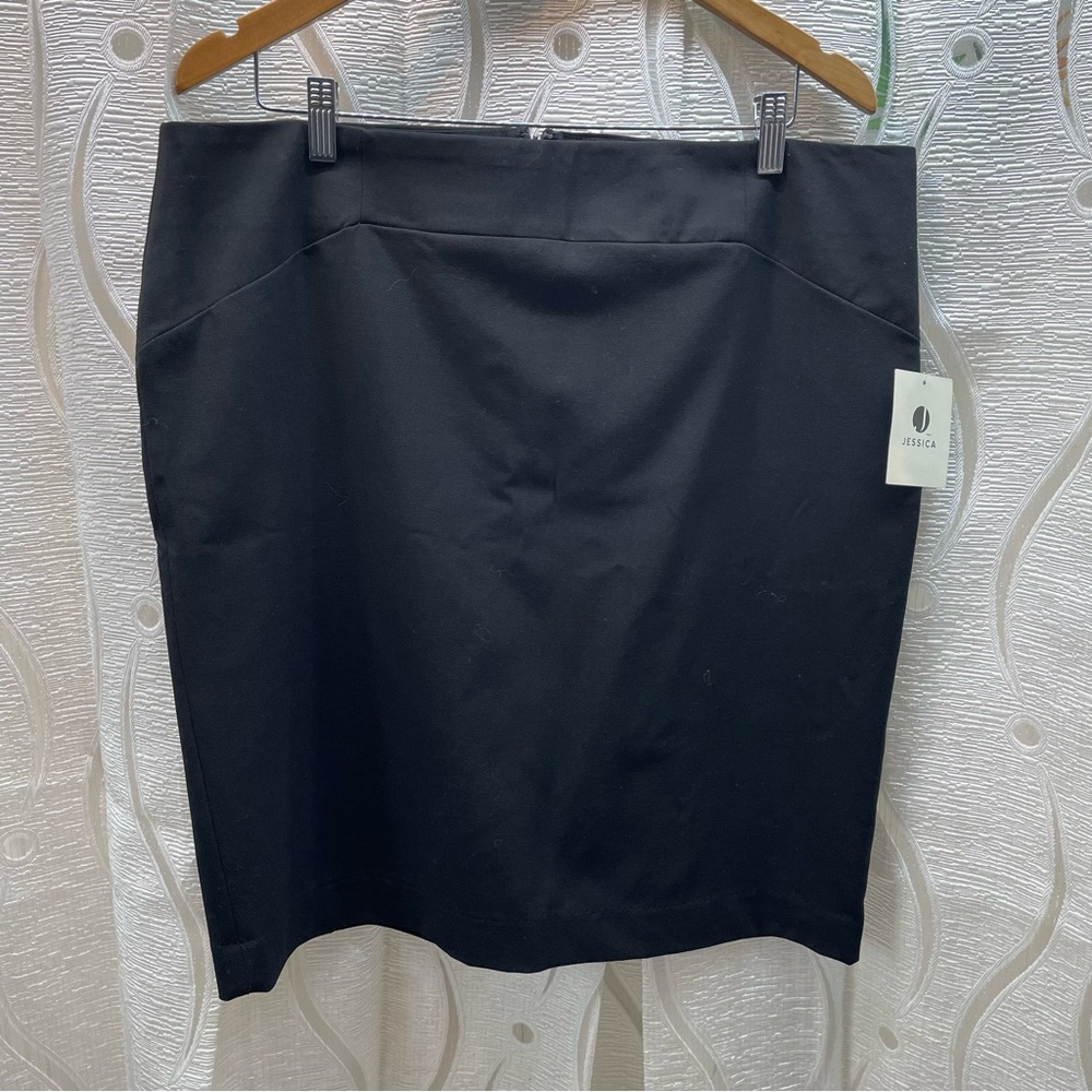 Jessica Pencil Skirt Women 16 Black‎ NEW Solid Office Workwear SR2603R